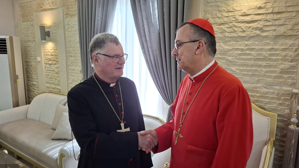 Bischof Manfred Scheuer trifft Patriarch Paul III. Nona / Georg Pulling Bischof Manfred Scheuer trifft Patriarch Paul III. Nona